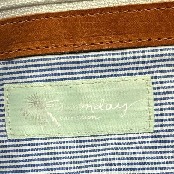 NOONDAY COLLECTION Women’s Rustic Tan Leather Tote Bag with Front Buckle Pocket - Picture 5 of 7